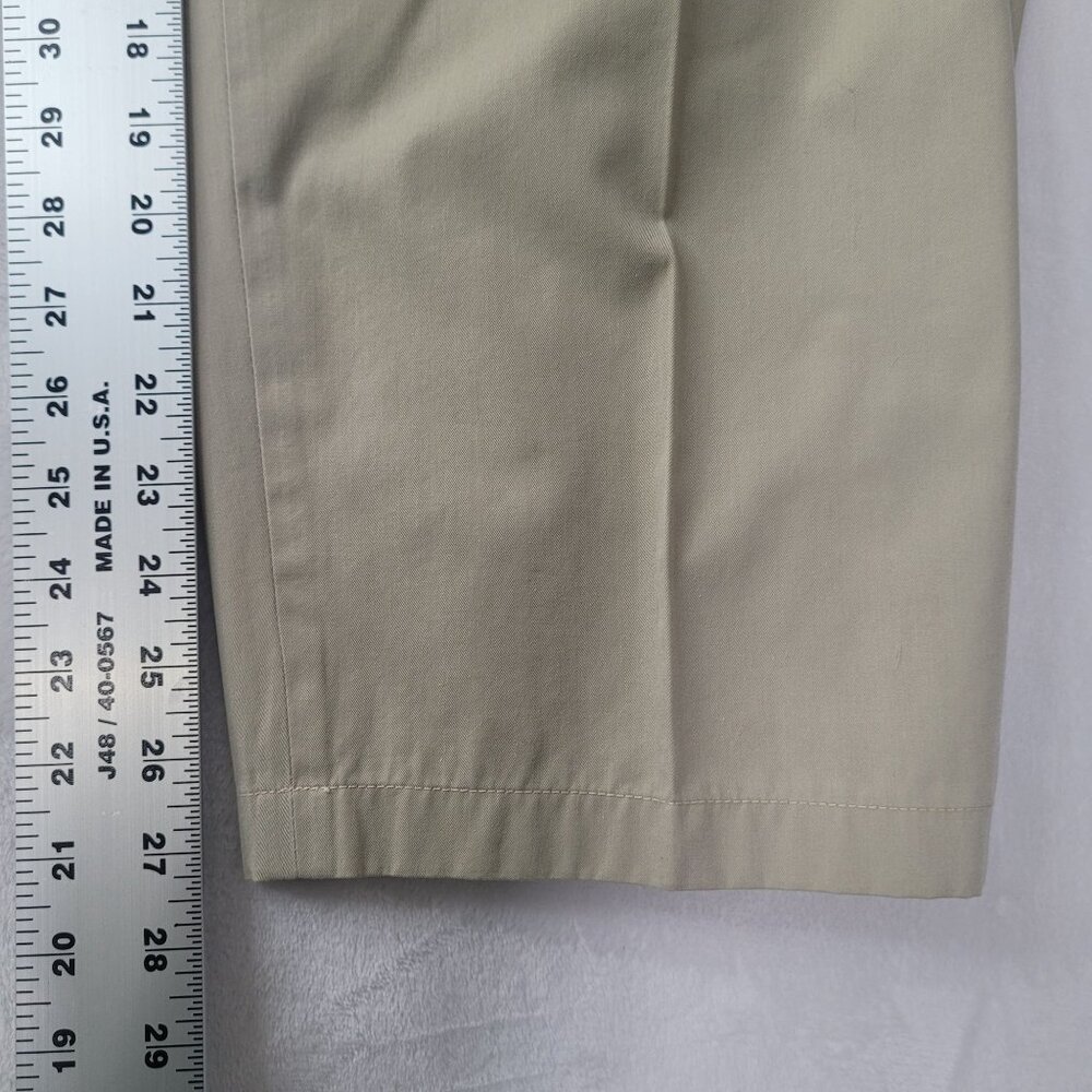 VTG Burberrys Leisure Men's Beige Pleated Chino Pants Talla 60 US Size 44x27 - Picture 9 of 11